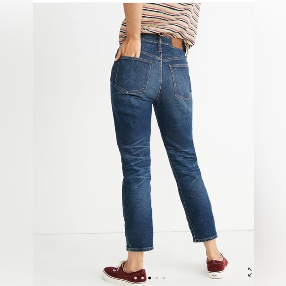 Madewell The Perfect Vintage Crop Clearview Wash:Button-Front Comfort Stretch,25 - Picture 9 of 10